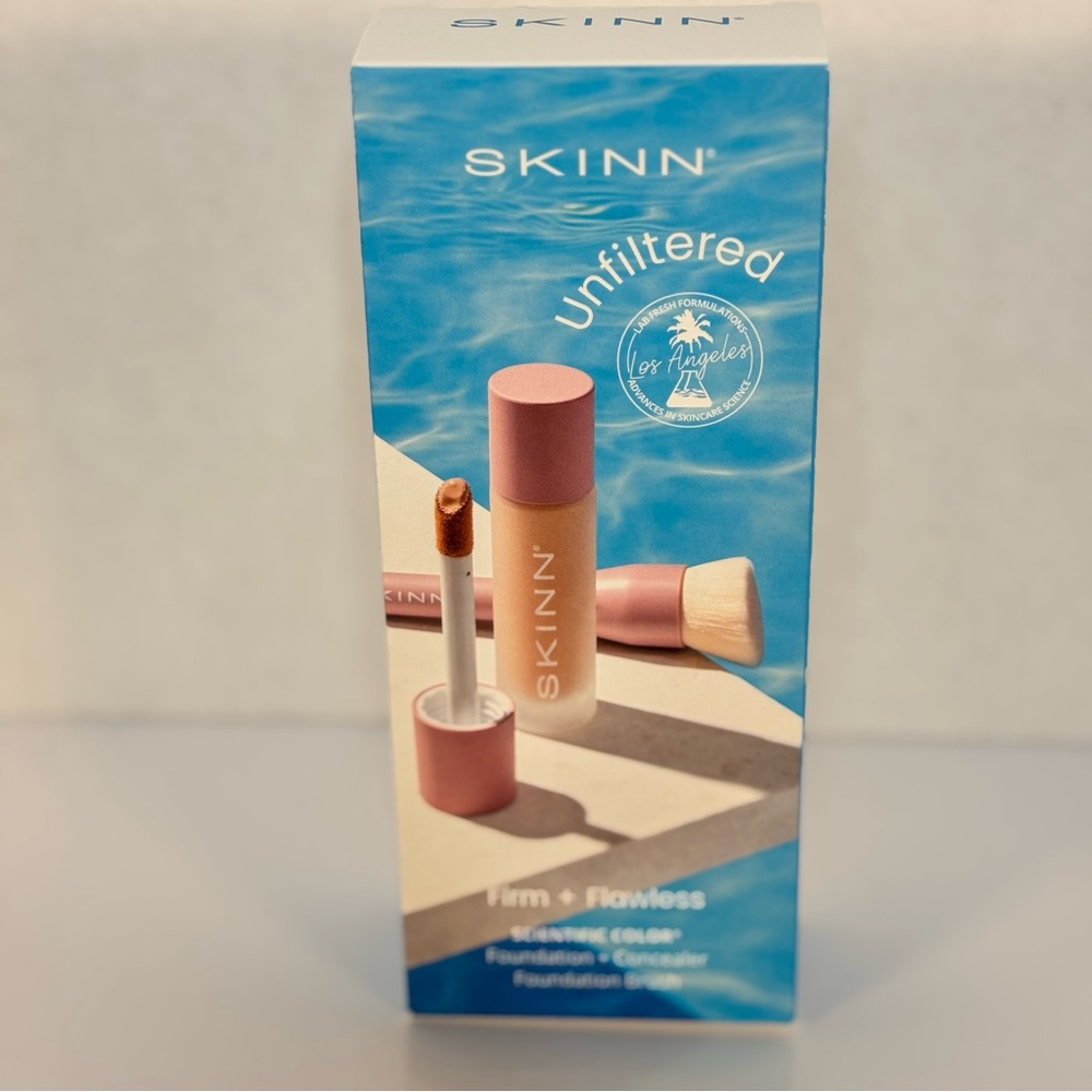 SKINN Unfiltered Firm & Flawless Foundation+Concealer with Foundation Brush - Picture 4 of 5